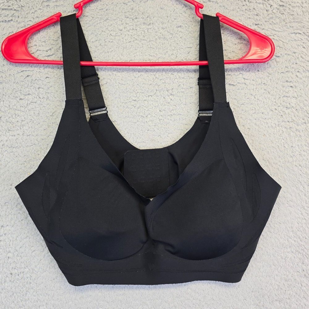 Womens Comfort Bras Plus Size 4XL‎ Lot 2 White Black Wireless Padded Wirefree